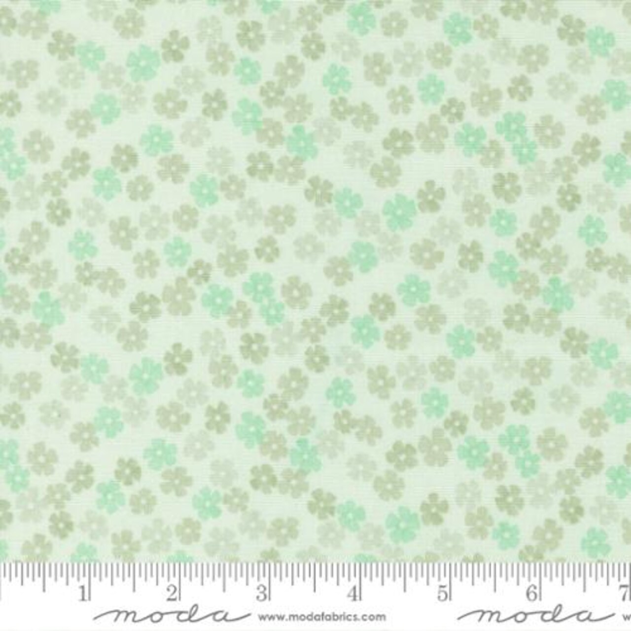 Fabric Moda Sage Daisy Chain Kindness by the Quarter Yard 56155-18